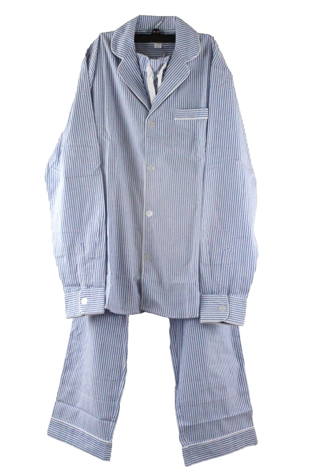 Petite Plume Men's Seersucker Pajama Set M French Blue NWT