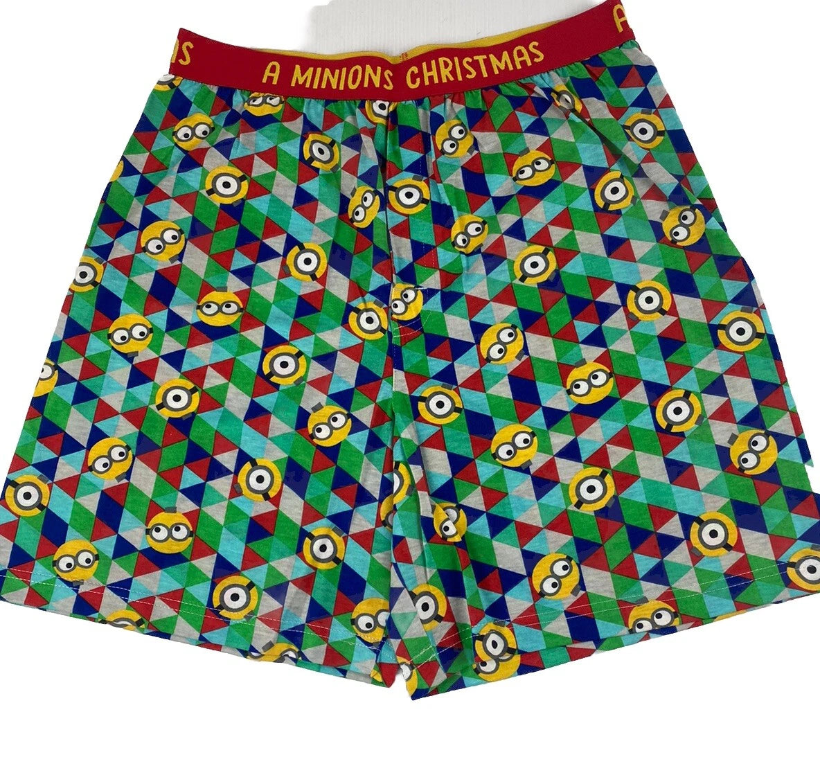 Minions Licensed Adults Christmas PJ Set Incl Stocking Red Size S