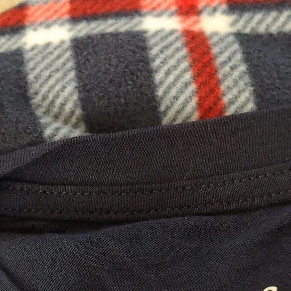 NWT Goodfellow & Co Men's 2 Piece Pajama Set Blue Plaid Size M