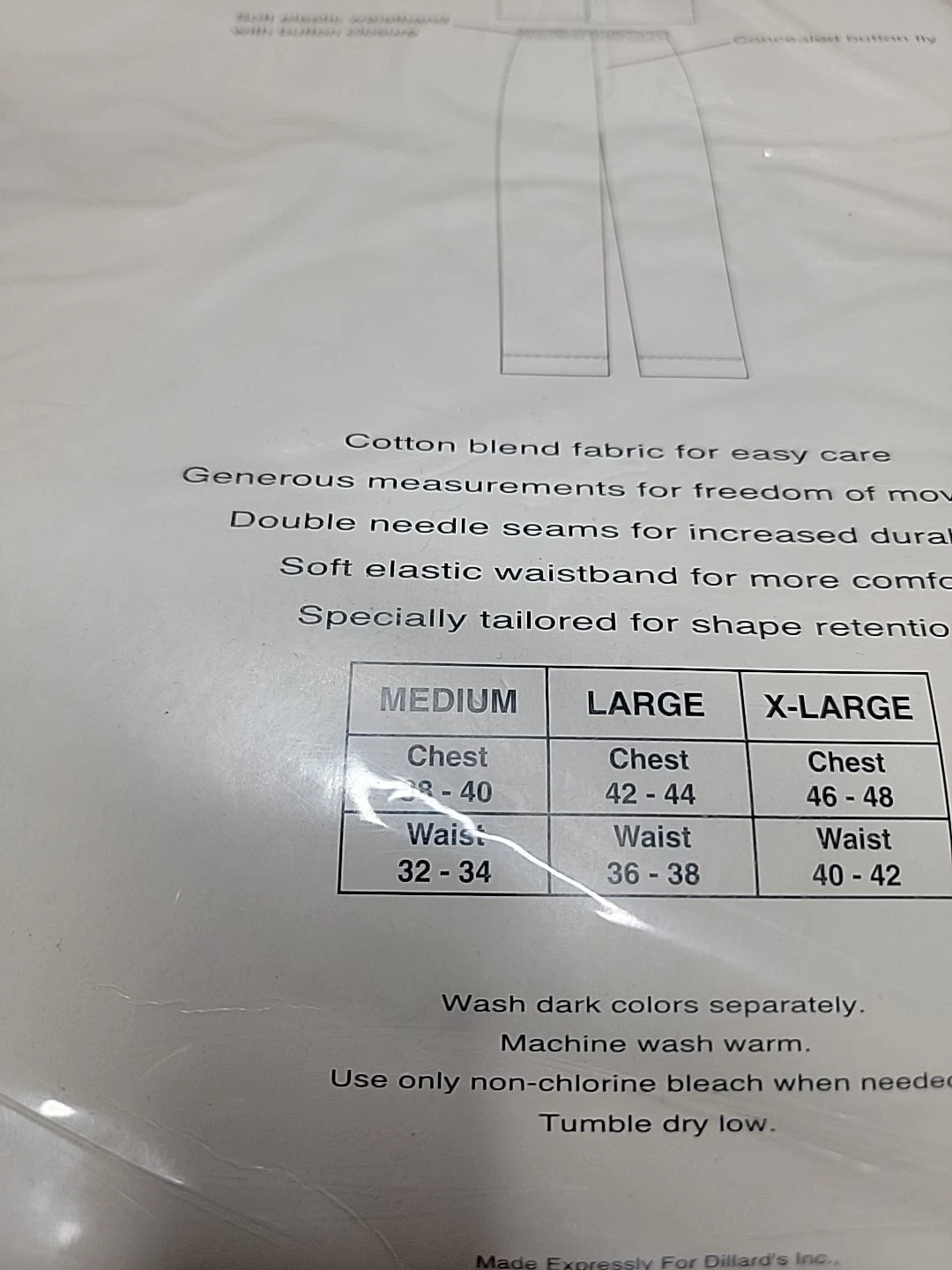 ROUNDTREE & YORKE Sleepwear MEDIUM Pajama Lounge 2piece Set Checked Pattern