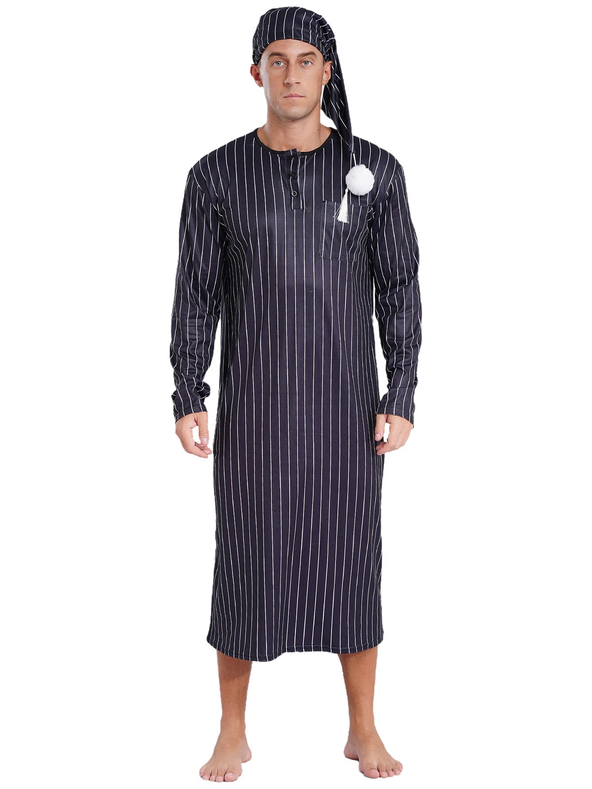 Mens Pajamas Sissy Nightwear Muslim Nightgowns Dubai Loungewear Middle East Up