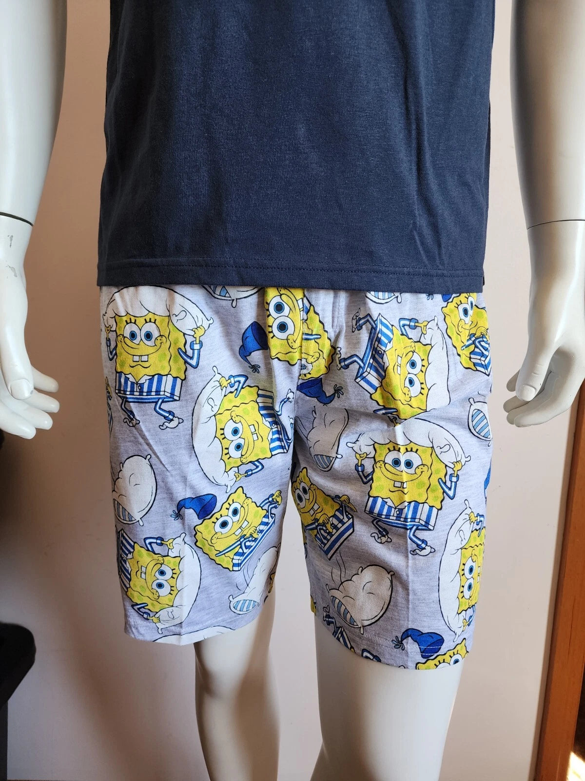 SpongeBob SquarePants Mens Need Sleep Printed 2 Piece Pyjama Set Size XL New