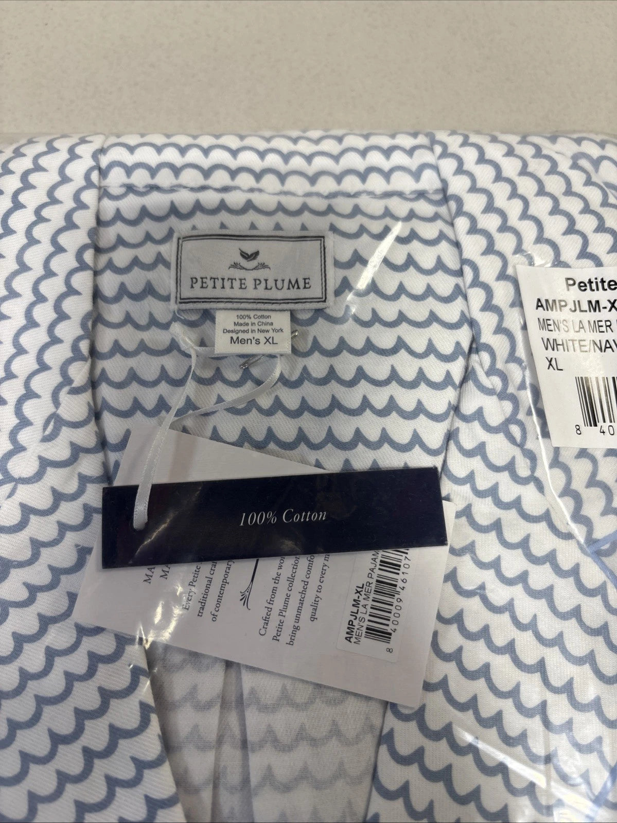 PETITE PLUME MENS LA MER PAJAMA SET SIZE XL