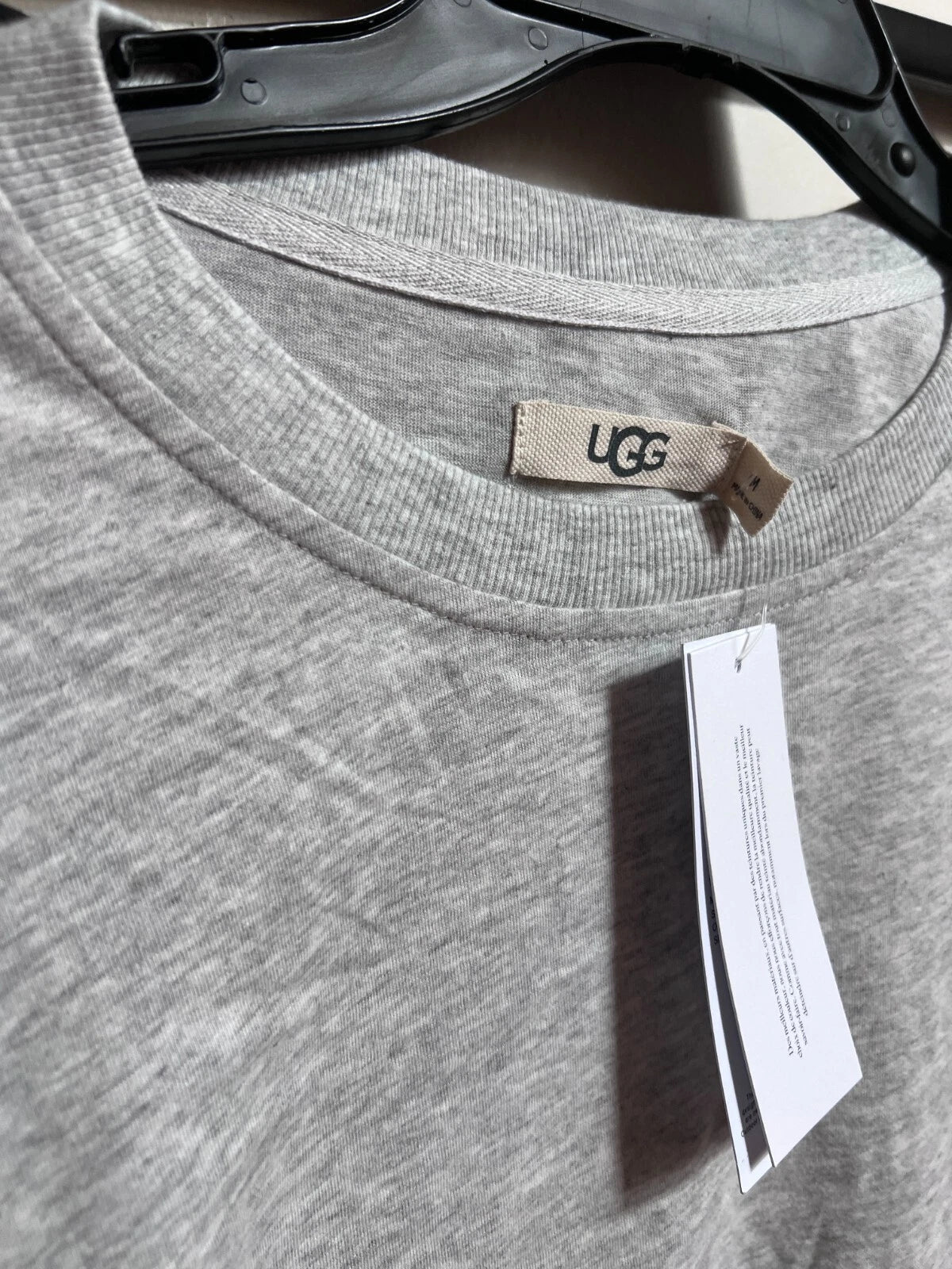 New UGG Men's Waylen 2 Piece Pajama Set Grey Heather Long Sleeve M