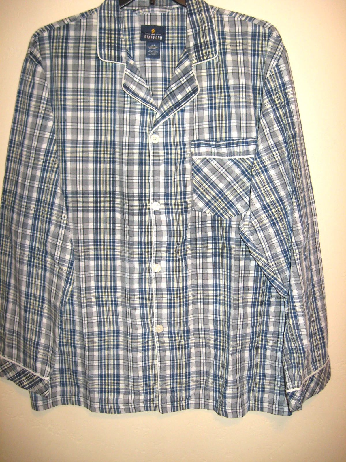 Stafford Men's Plaid Pajama Set ~  Size XLT