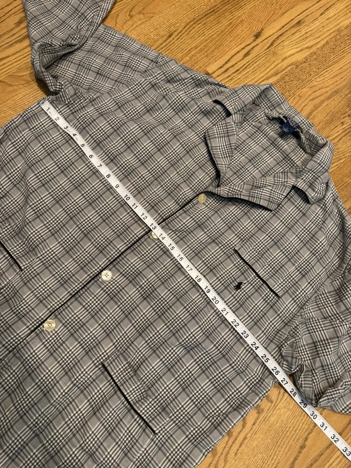 Vintage Polo Ralph Lauren Pajama 2 Piece Set Men’s XL Sleepwear Plaid Vtg