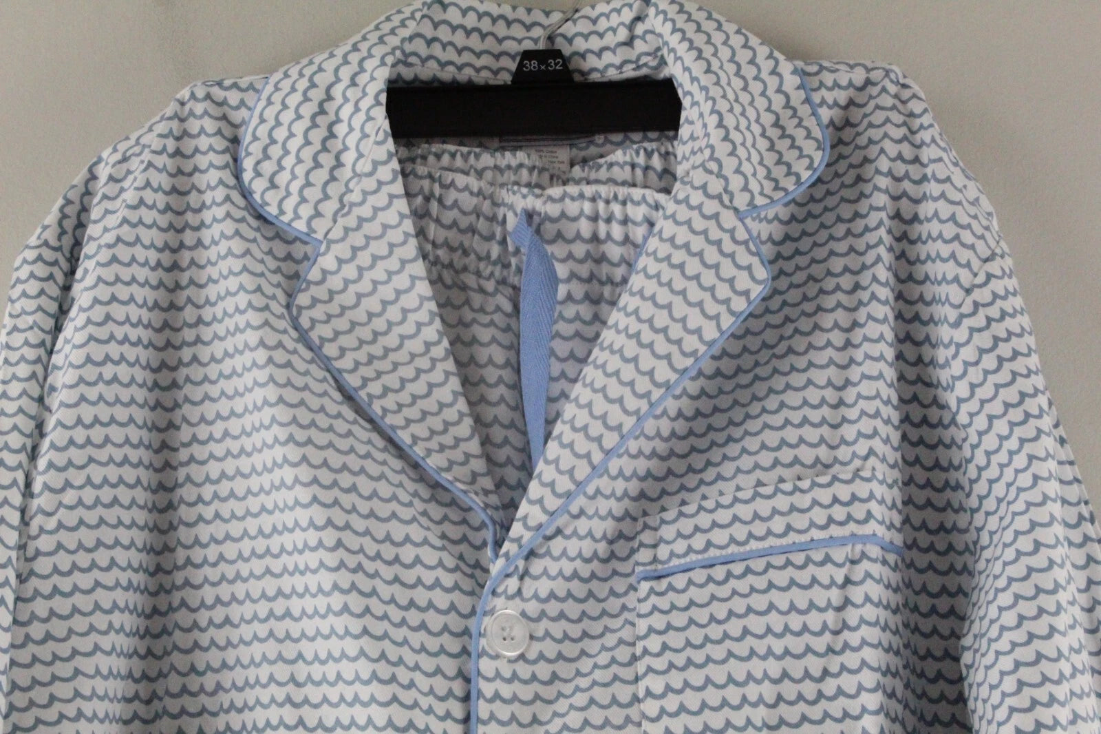 Petite Plume Men's La Mer Pajama Set M Blue NWT