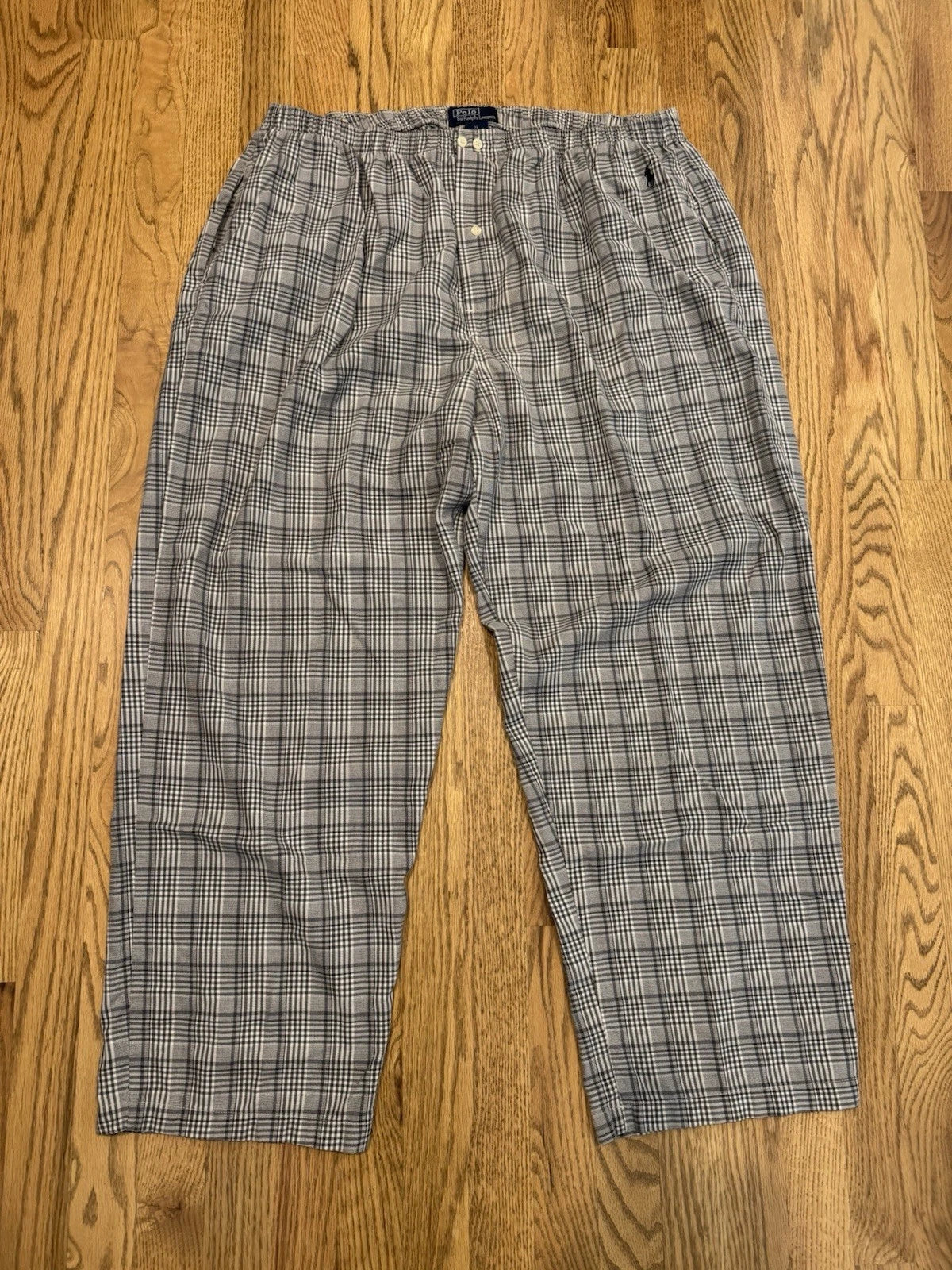 Vintage Polo Ralph Lauren Pajama 2 Piece Set Men’s XL Sleepwear Plaid Vtg