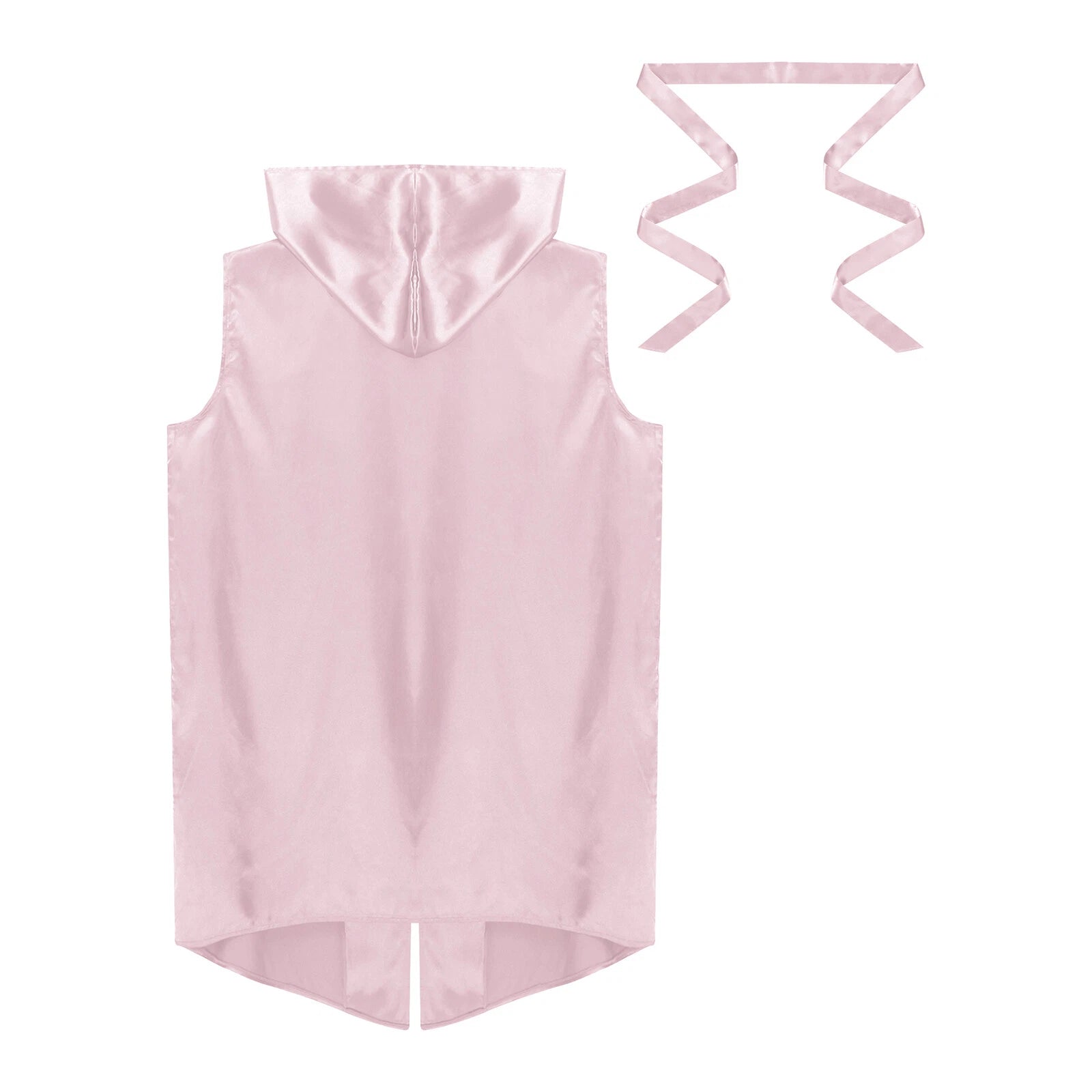 Mens Homewear Lace Up Pajama Robe With Belt Satin Nightwear Hot Spring Outfits