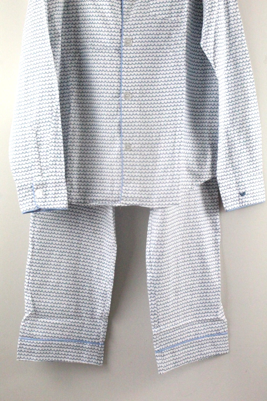 Petite Plume Men's La Mer Pajama Set M Blue NWT