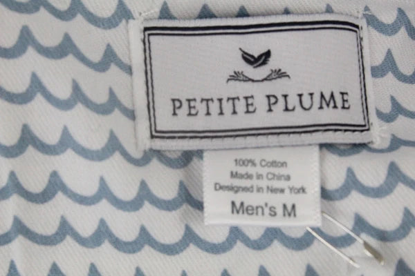 Petite Plume Men's La Mer Pajama Set M Blue NWT