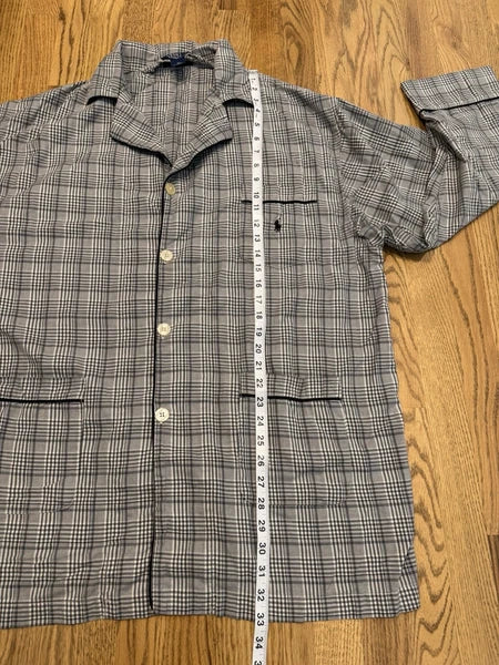 Vintage Polo Ralph Lauren Pajama 2 Piece Set Men’s XL Sleepwear Plaid Vtg