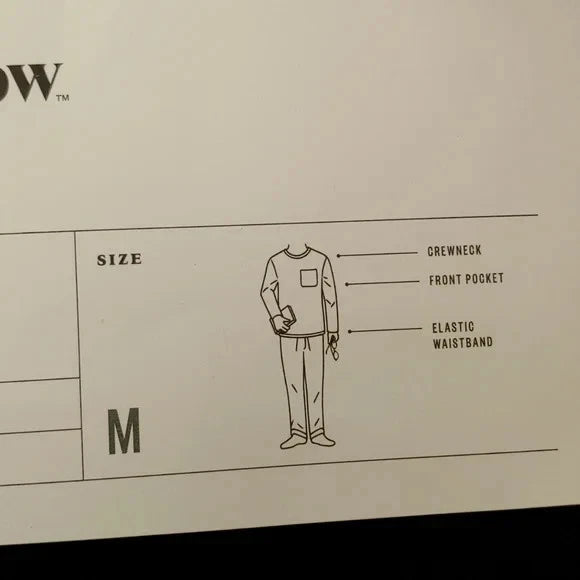 NWT Goodfellow & Co Men's 2 Piece Pajama Set Blue Plaid Size M