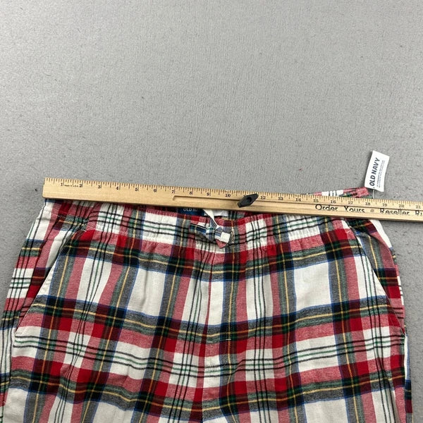 Old Navy Pajama Set Mens XL Red Plaid Button Up Long Sleeves Shirt Pant NWT