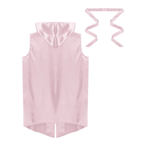 Mens Homewear Lace Up Pajama Robe With Belt Satin Nightwear Hot Spring Outfits