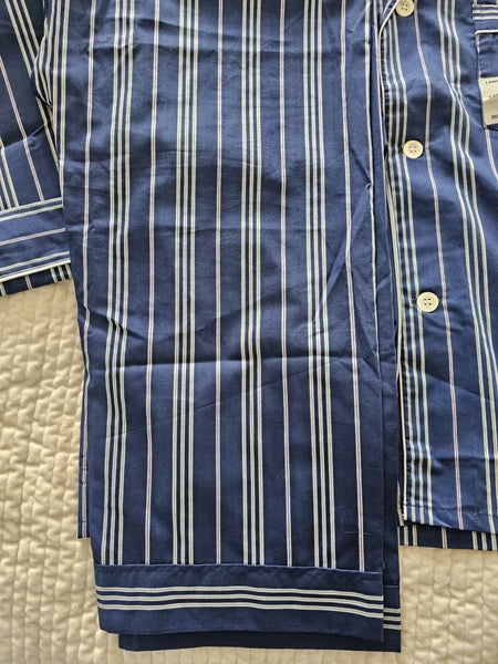 Vintage Men's Diplomat  2 pc pajama set NEW Size Large Vertical Stripe Cotton