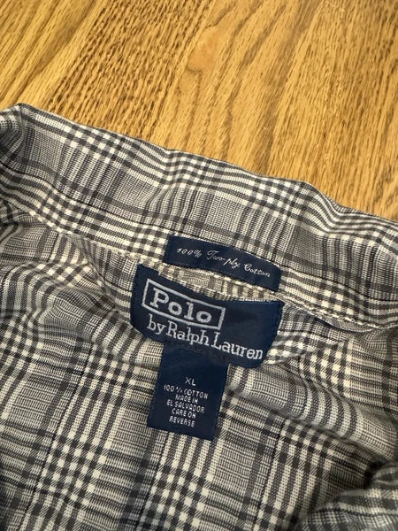 Vintage Polo Ralph Lauren Pajama 2 Piece Set Men’s XL Sleepwear Plaid Vtg