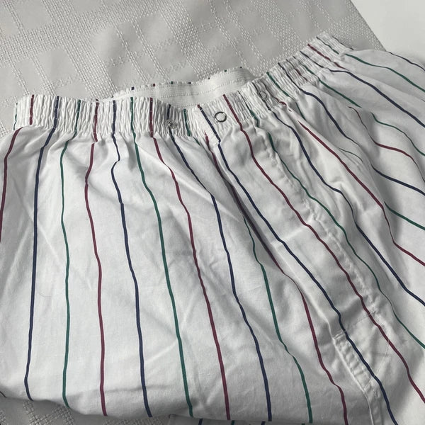 Van Heusen Editions Pajamas Men Size M Striped Cotton Poly PJs Nightwear