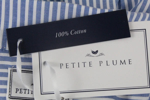 Petite Plume Men's Seersucker Pajama Set M French Blue NWT