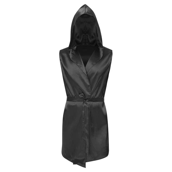 Mens Homewear Lace Up Pajama Robe With Belt Satin Nightwear Hot Spring Outfits