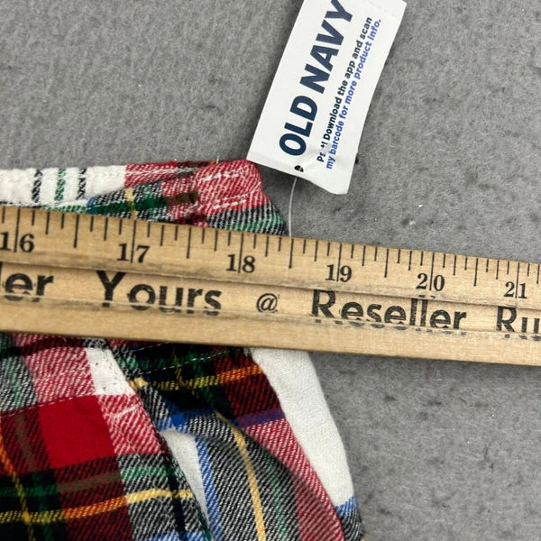 Old Navy Pajama Set Mens XL Red Plaid Button Up Long Sleeves Shirt Pant NWT