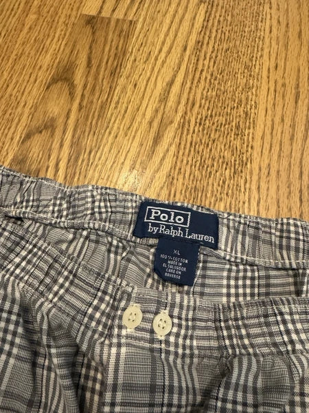 Vintage Polo Ralph Lauren Pajama 2 Piece Set Men’s XL Sleepwear Plaid Vtg