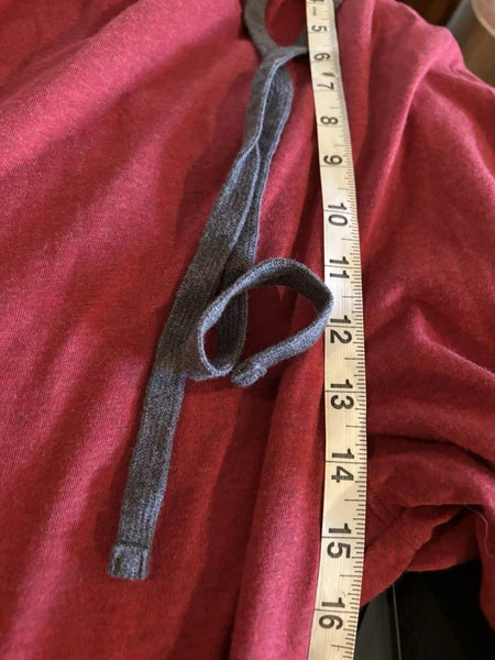 Pyjama By Pye Set Mens XL LONG 100% Cotton Cranberry RED Pockets NWOT