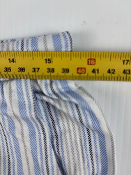 Nautica Mens 2 Piece Short Sleeved, Cropped Pants, Striped Pajama Set Size M