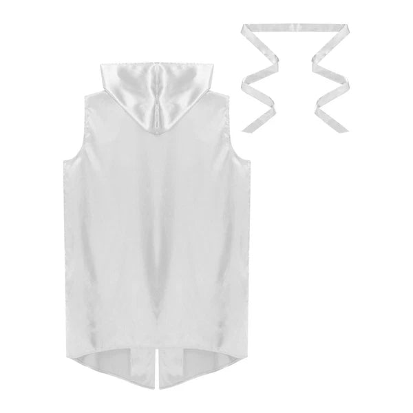 Mens Homewear Lace Up Pajama Robe With Belt Satin Nightwear Hot Spring Outfits