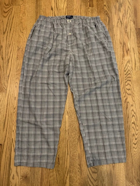 Vintage Polo Ralph Lauren Pajama 2 Piece Set Men’s XL Sleepwear Plaid Vtg