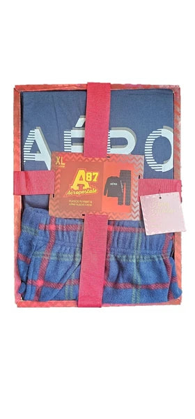 Men's Pajamas Set Aeropostale Sleepwear Loungewear Rare Gift Box 2-Piece SM - XL