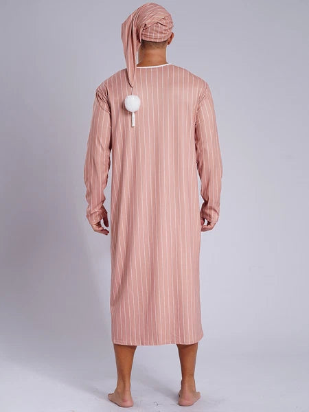 Mens Pajamas Sissy Nightwear Muslim Nightgowns Dubai Loungewear Middle East Up