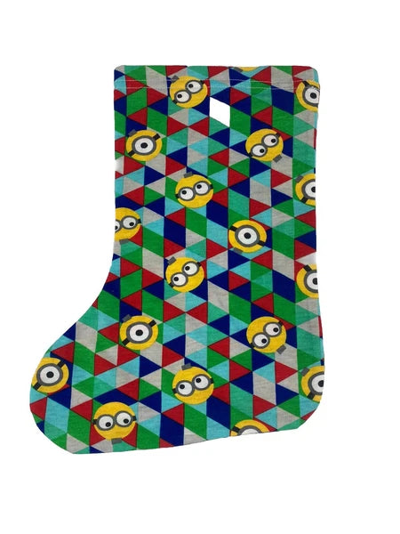 Minions Licensed Adults Christmas PJ Set Incl Stocking Red Size S