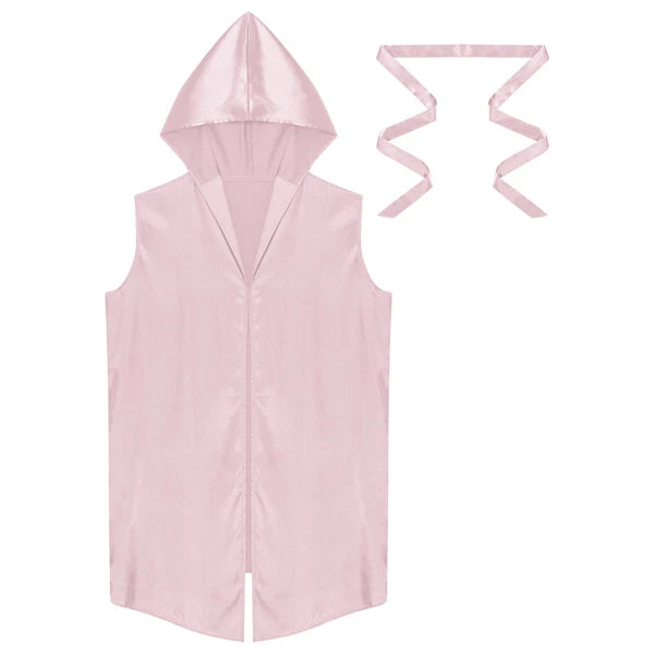 Mens Homewear Lace Up Pajama Robe With Belt Satin Nightwear Hot Spring Outfits