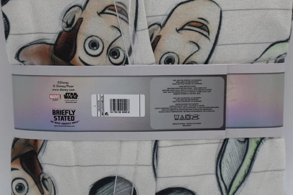 Men's Disney 100 Character Mash Up 2pc Matching Family Pajama Set - White Large