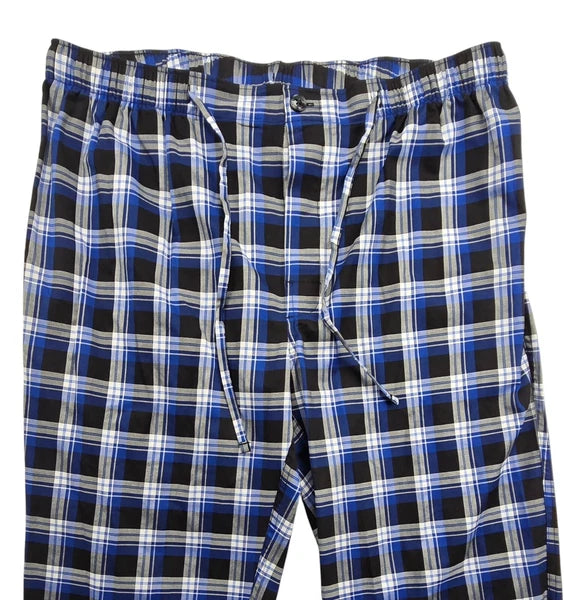 NWT Hart Schaffner Marx Blue/Black/White Pajama/Lounge Set Men's XL