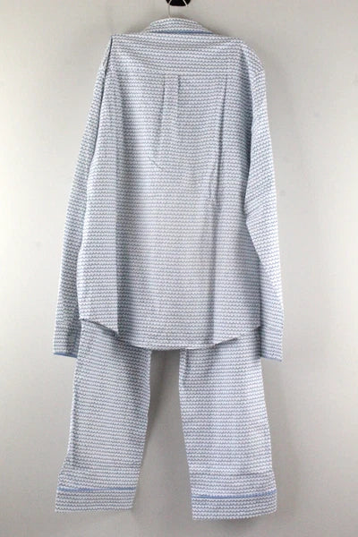 Petite Plume Men's La Mer Pajama Set M Blue NWT