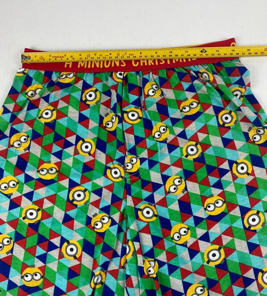 Minions Licensed Adults Christmas PJ Set Incl Stocking Red Size S