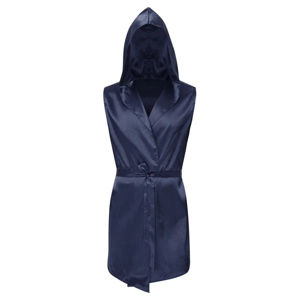 Mens Homewear Lace Up Pajama Robe With Belt Satin Nightwear Hot Spring Outfits