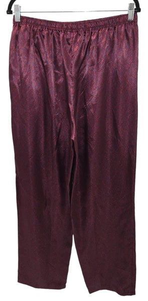 Men's Satin Pajama Set Steve Harvey Celebrity Edition RED NAVY Size M NWT