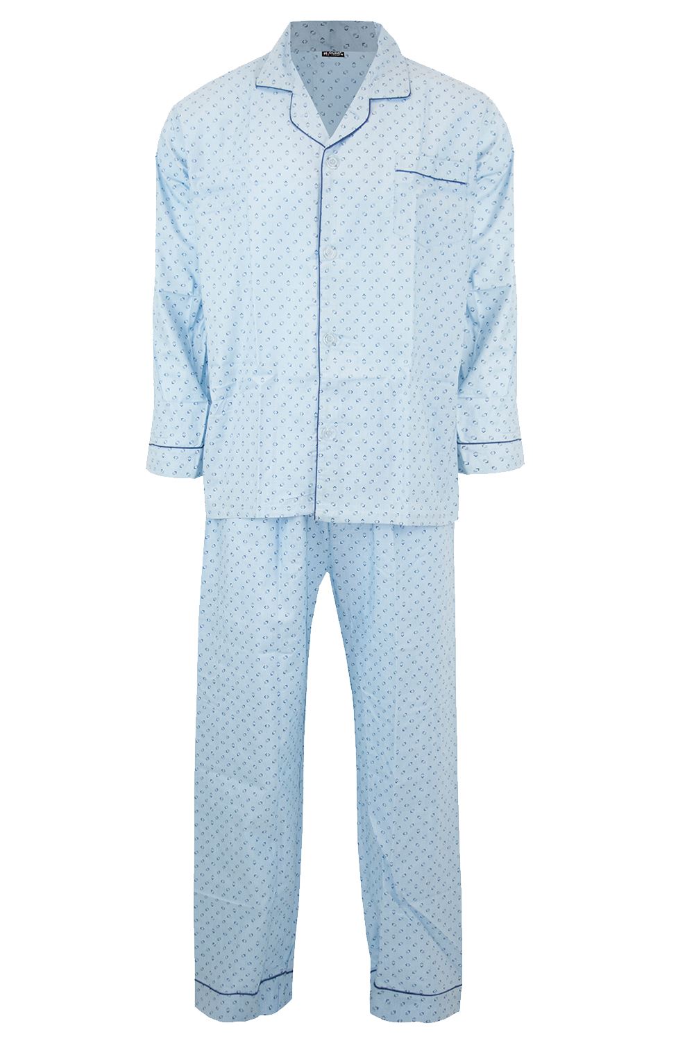 Boys Traditional Button Front Collar Short Sleeve Nightwear Pyjama Pj Co-ord Set