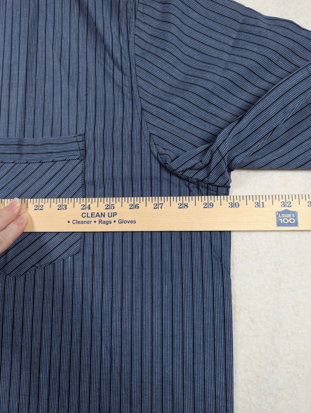 Harbor Bay - Men's - Blue Black Stripe Pajama Set - Size: 1xlt