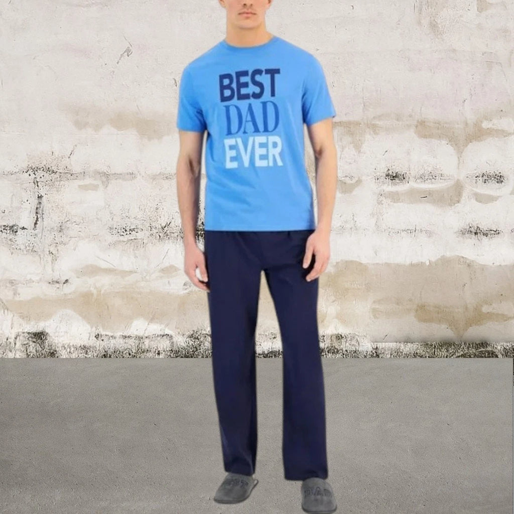 Club Room NWT Mens Best Dad Ever Graphic Knit Pajama Gift Set Large