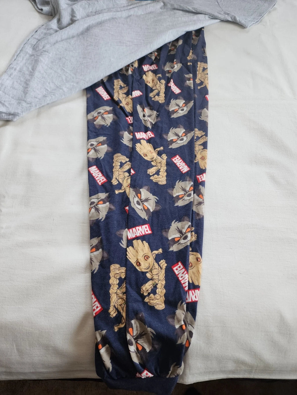 Marvel Mens Guardians Of The Galaxy Printed 2 Piece Pyjama Set Size S New