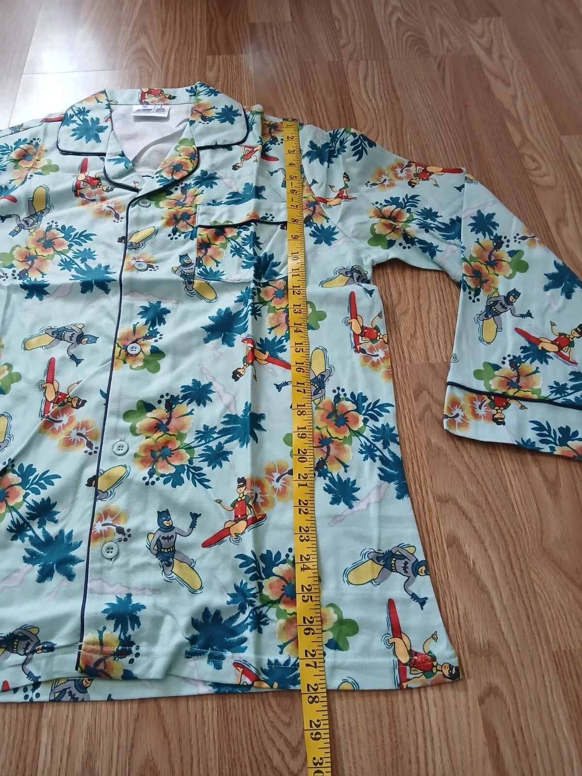 Batman with Hawaiian Print Men's Pajama Set, Size L, New with Tags