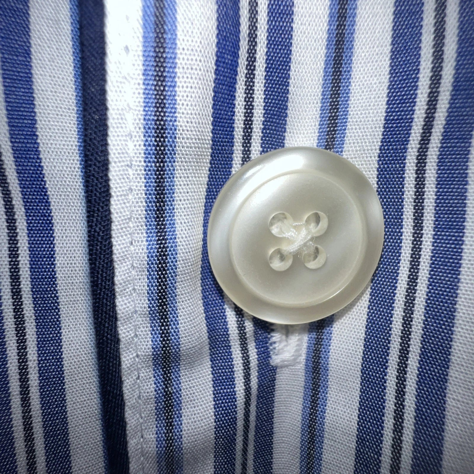 Brooks Brothers Pajama Set Men L Woven Votton Long Sleeve Blue Stripe