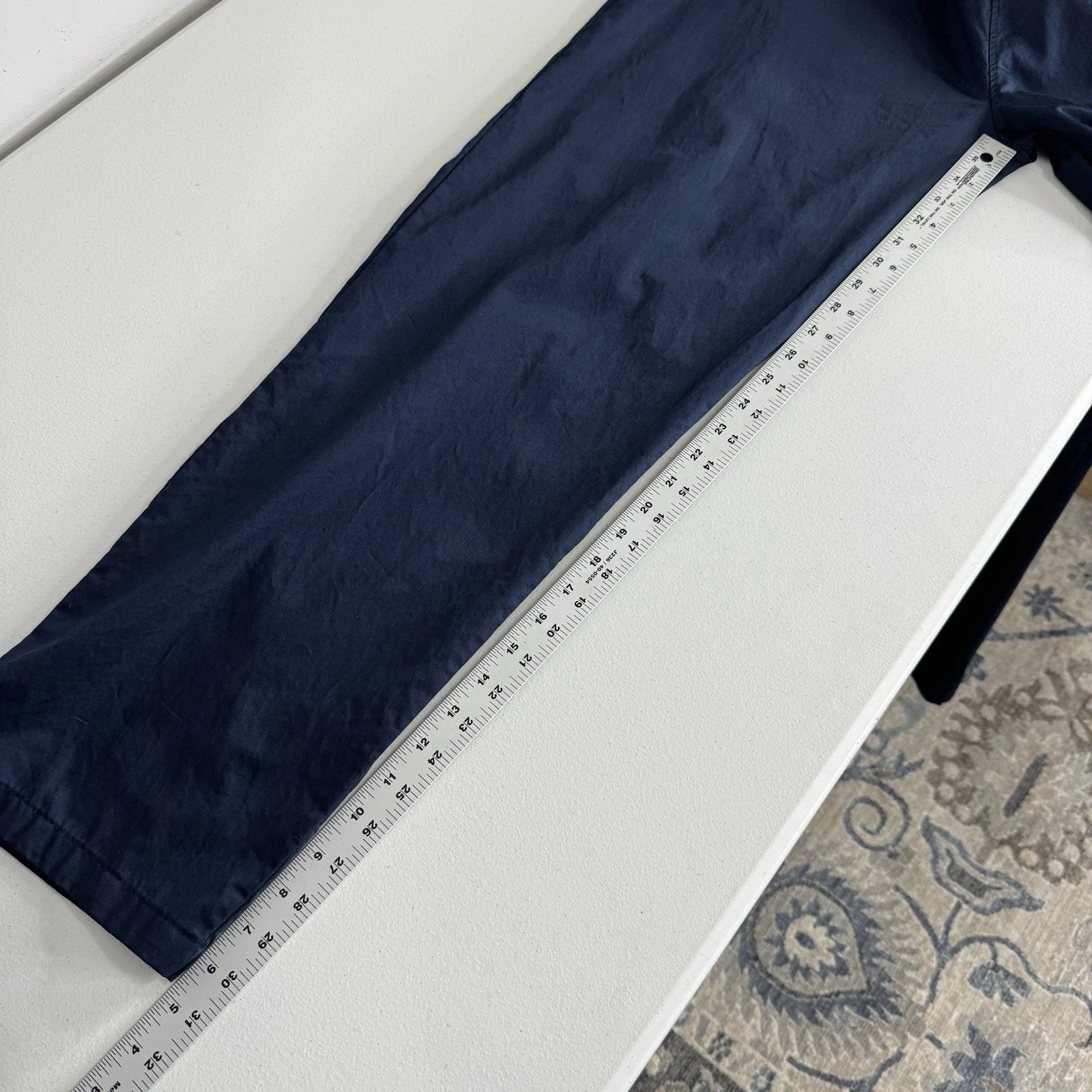 Frette Pajama Set Mens Large Blue 100% Cotton Made in Italy Sleepwear Lounge