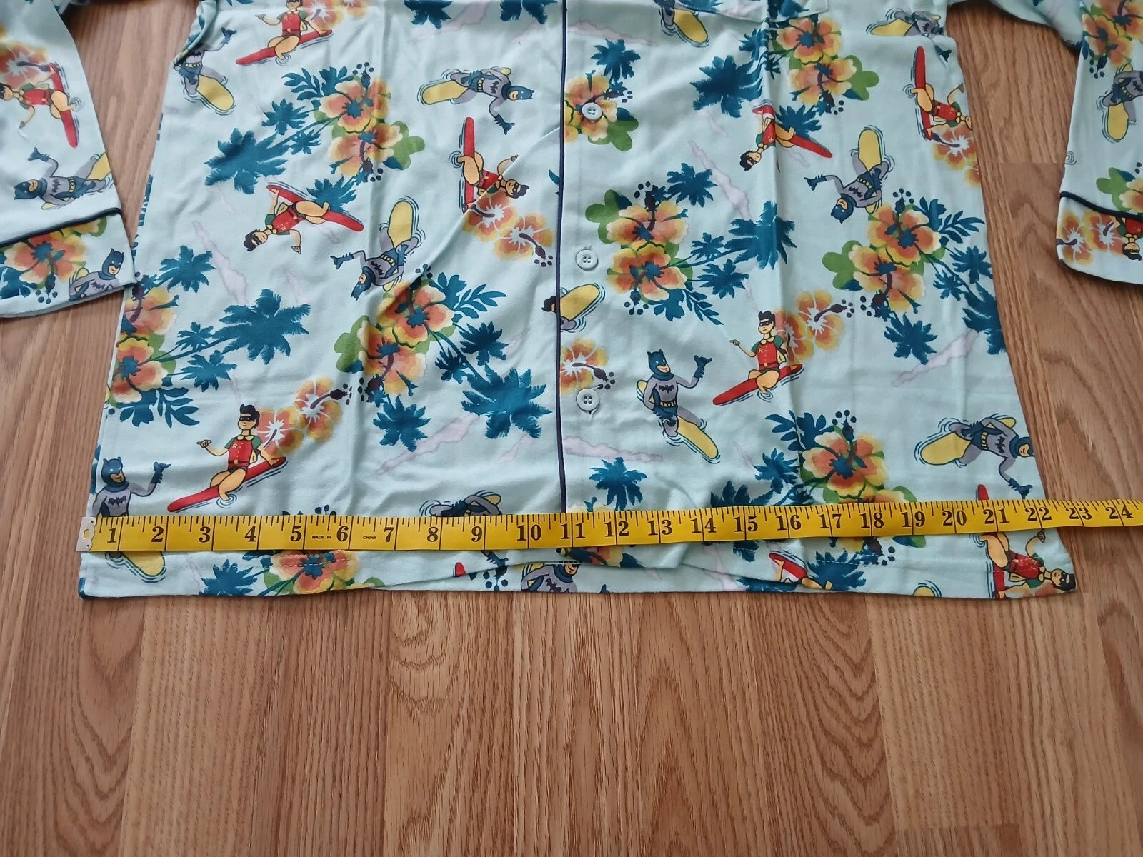 Batman with Hawaiian Print Men's Pajama Set, Size L, New with Tags