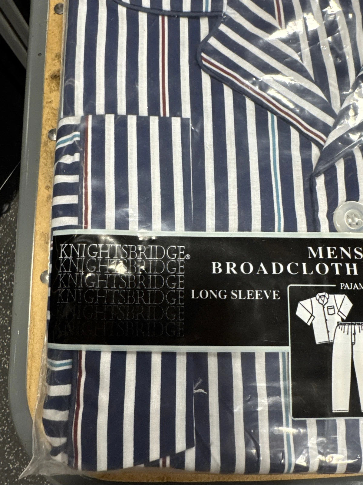 Knightsbridge Mens Algodon poly Two Piece Pajamas Xl nwt