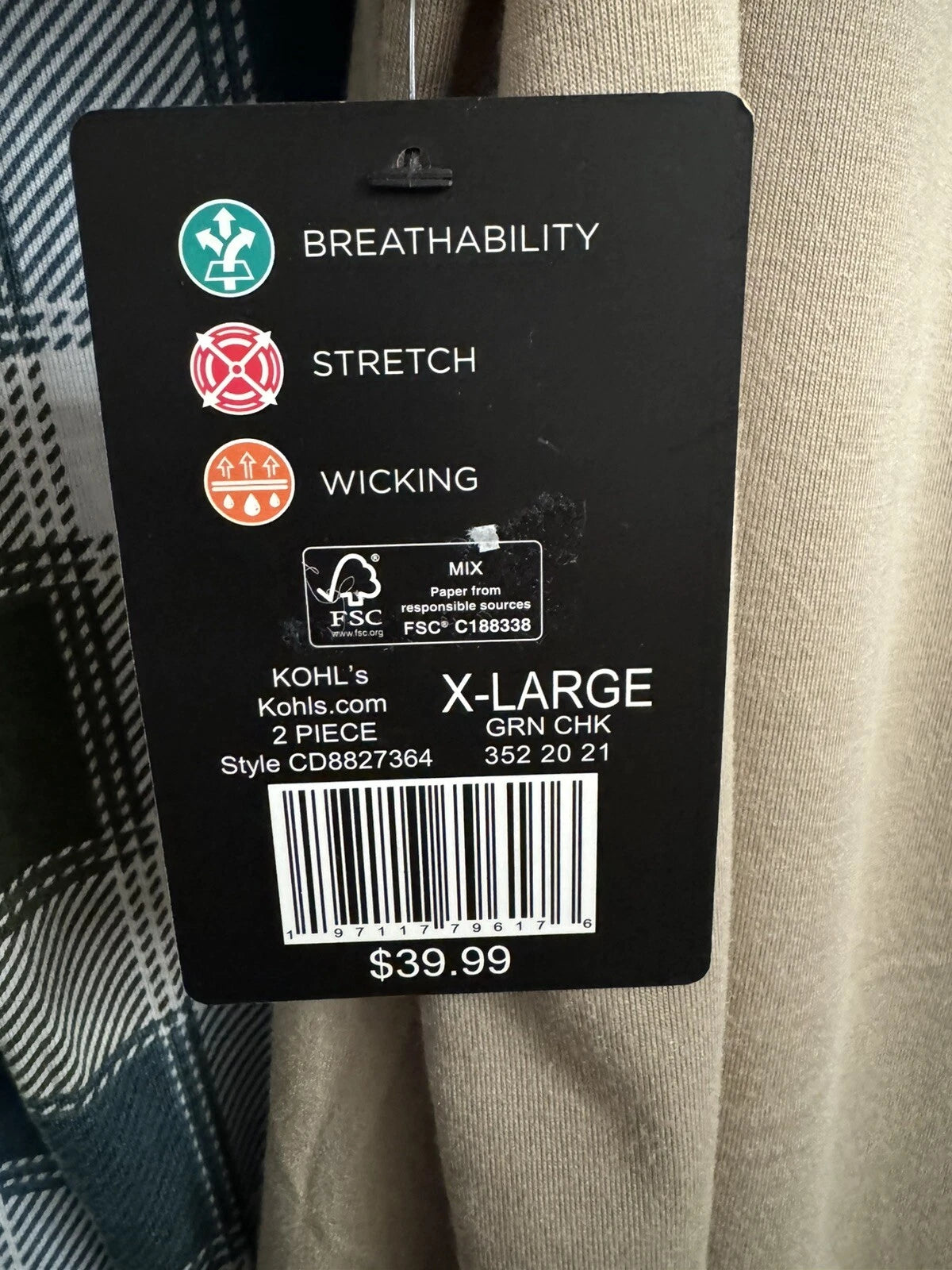 Grill Sergeant Pajama Set 26” P2P Bottoms Side Pockets 38x29 Mens XL Orig $48